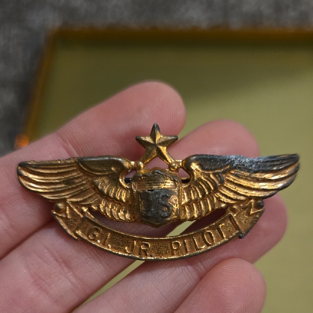 Gold and Black Pilot Badge Collectible